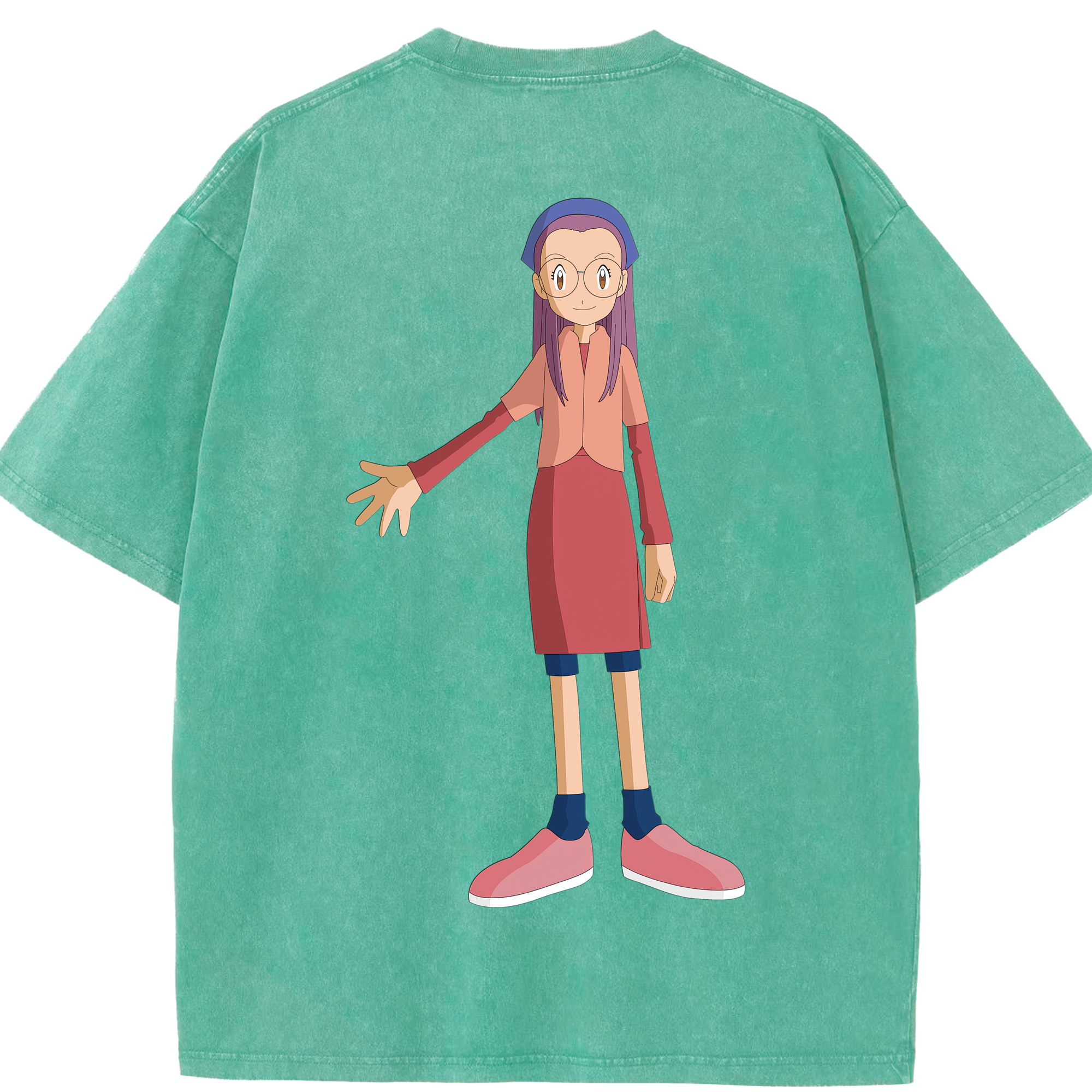 （画像用） Digimon デジタルモンスター/デジモン 綿100% ヴィンテージ風 半袖Tシャツ（背面プリント）